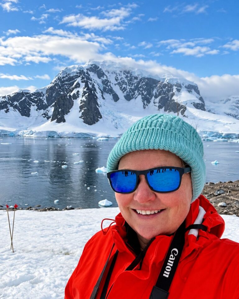 Claire Maguire, Antarctica expedition cruise specialist, exploring Antarctica.