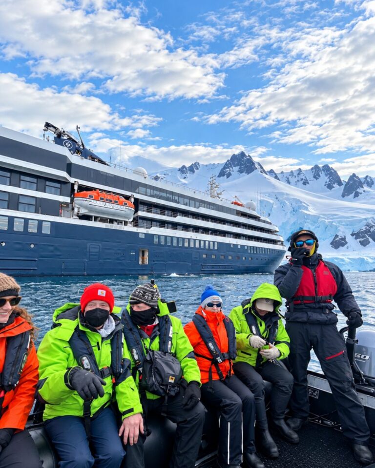Claire Maguire, Antarctica expedition cruise specialist, exploring Antarctica.