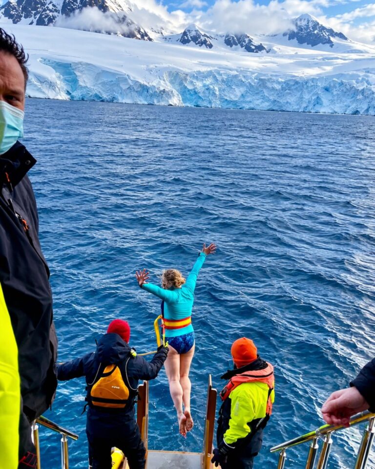 Claire Maguire, Antarctica expedition cruise specialist, exploring Antarctica.